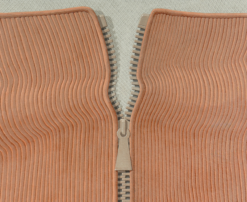 Domenico Gnoli, Zipper no. 2